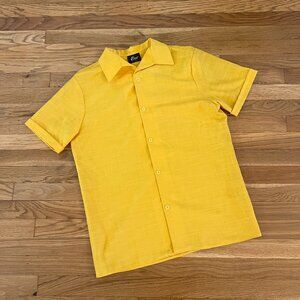 Vintage 80s/90s Elee Yellow MADE IN USA Button-Up Shirt – Men's Medium / Large